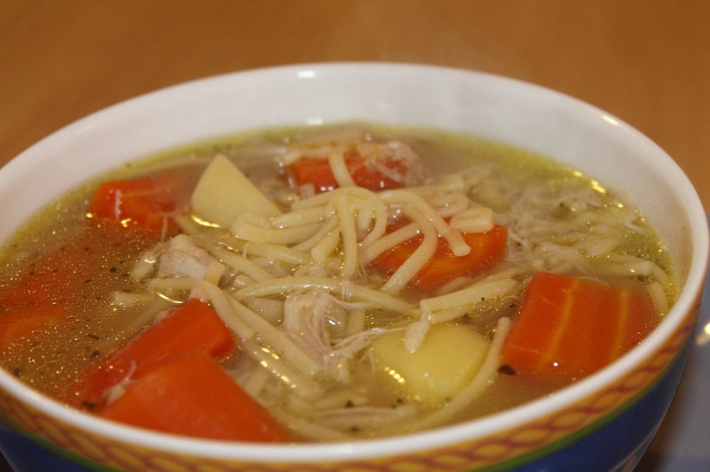 is chicken noodle soup good for ulcers